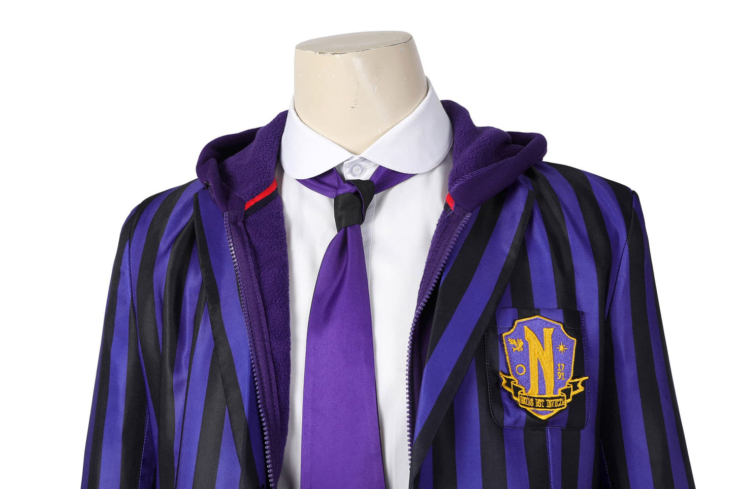 COSKEYFM Mens Xavier Thorpe Ajax Petropolus Costume Uniform Wednesday2 The Addams Family Nevermore Academy uniform