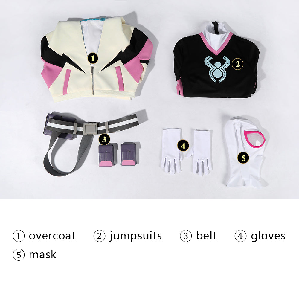 COSKEYFM Gwen Costume Full Set Your Friendly Neighborhood Spider-Man