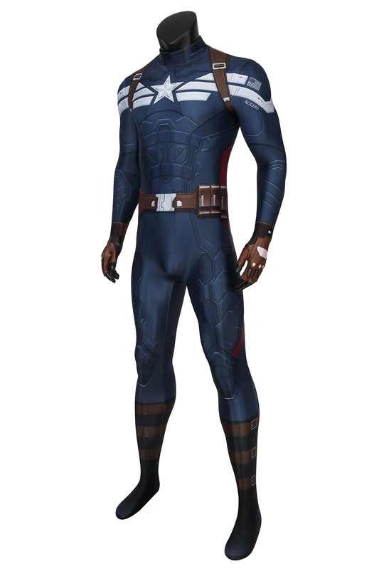 COSKEYFM Captain America Costume bodysuit Halloween Captain America Costume Jumpsuit