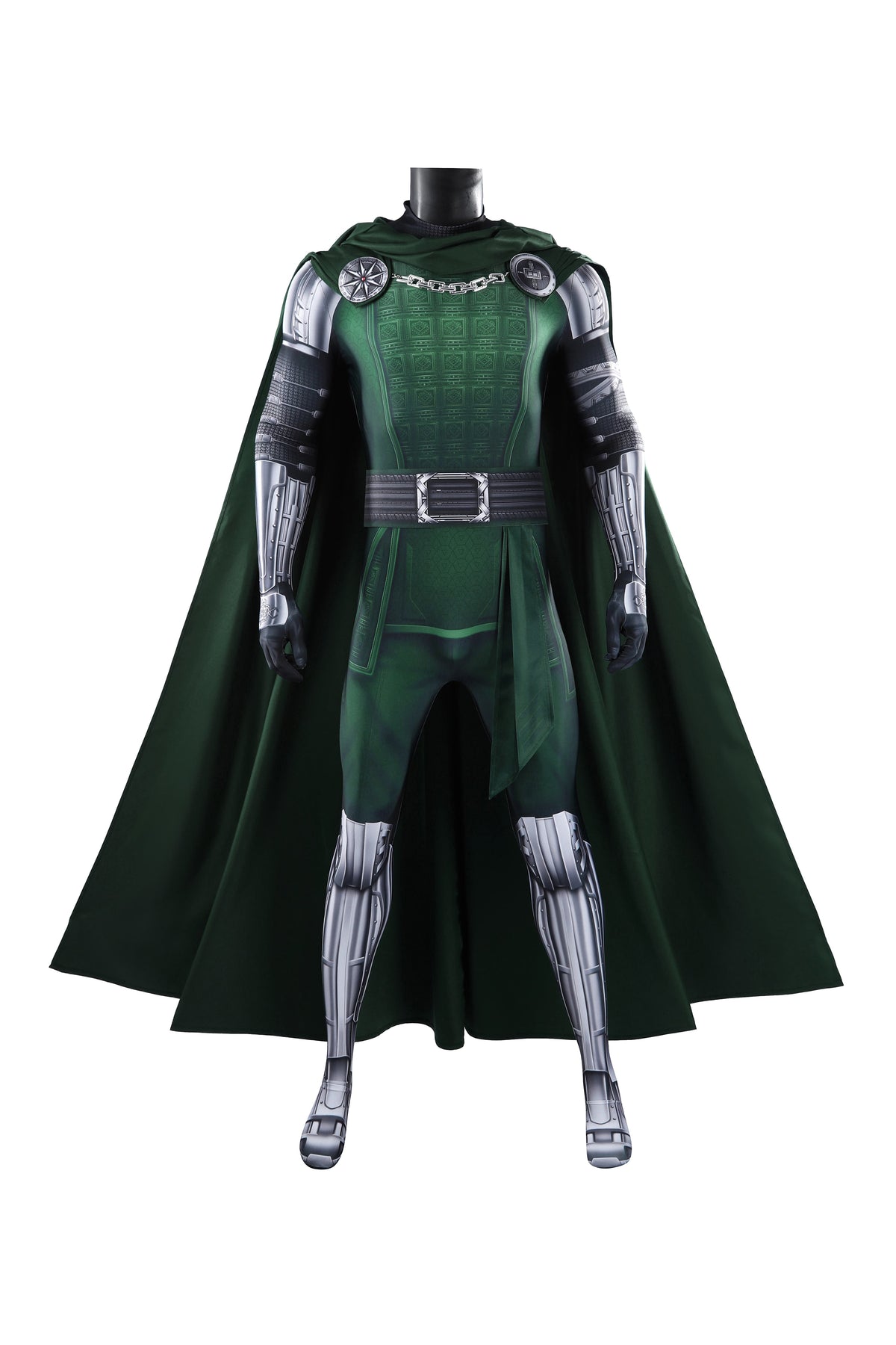 COSKEYFM Doctor Doom Costume Outfit 3D Print Avengers 5 Doomsday Cosplay Outfit