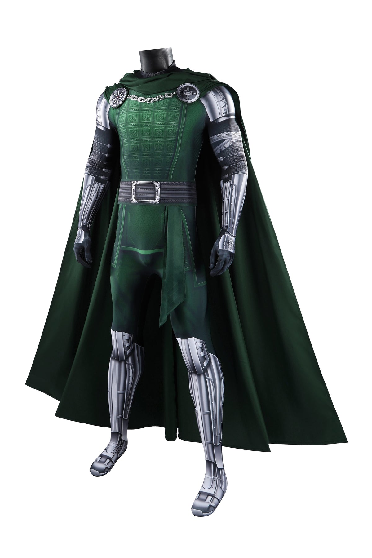 COSKEYFM Doctor Doom Costume Outfit 3D Print Avengers 5 Doomsday Cosplay Outfit
