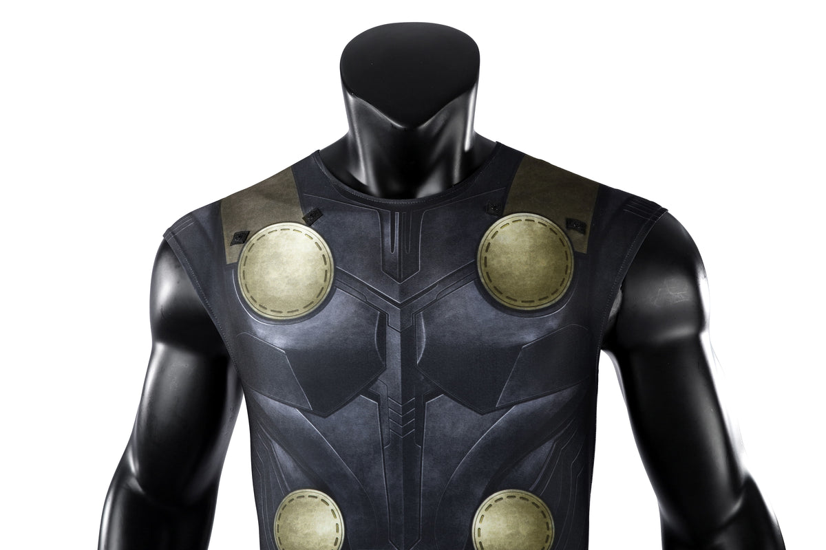 COSKEYFM Thor Costume Bodysuit with Cloak 3D Print Avengers 5 Doomsday Cosplay Outfit