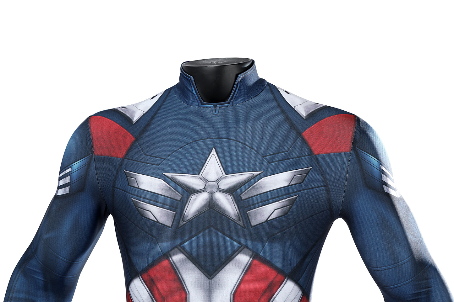 COSKEYFM Captain America Costume bodysuit Halloween Captain America Costume Jumpsuit
