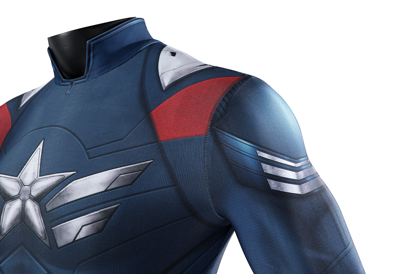 COSKEYFM Captain America Costume bodysuit Halloween Captain America Costume Jumpsuit