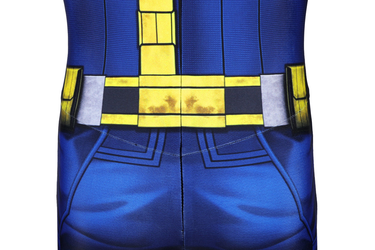 COSKEYFM Kid Scott Summers Cosplay Jumpsuit with Eye Mask 3D Print Avengers 5 Doomsday Cyclops Kids Costume,