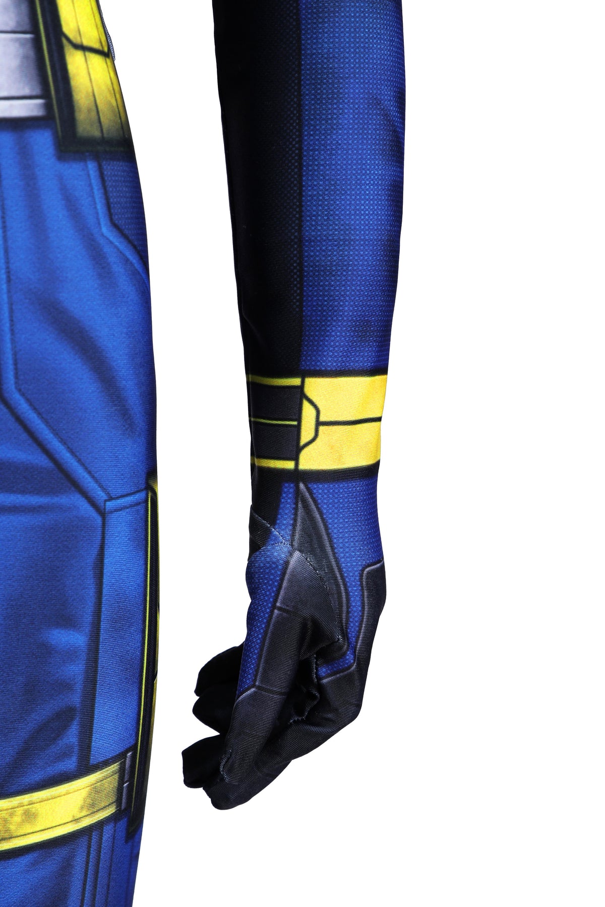 COSKEYFM Kid Scott Summers Cosplay Jumpsuit with Eye Mask 3D Print Avengers 5 Doomsday Cyclops Kids Costume,