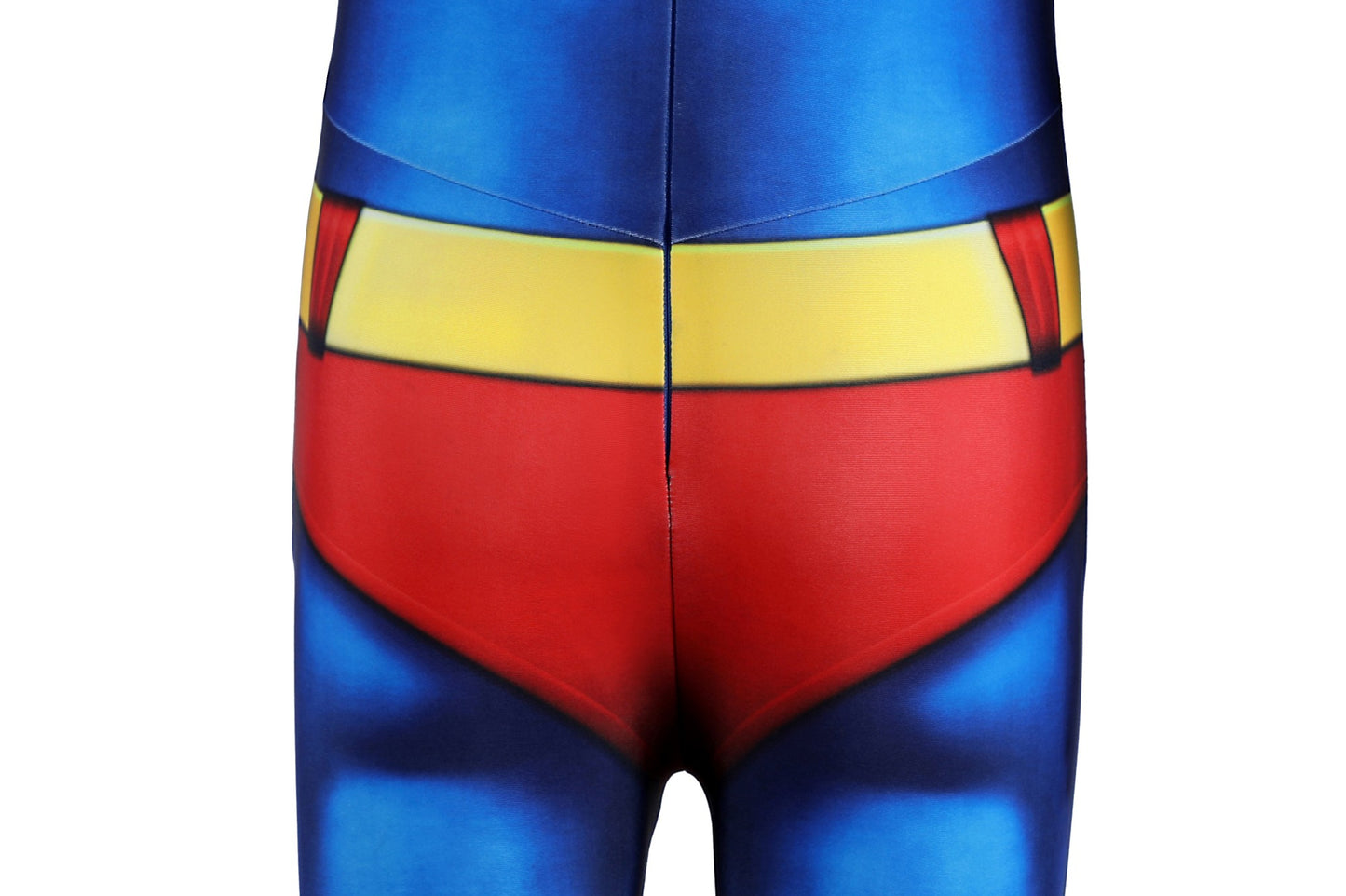 COSKEYFM Kid Superman Costume Classic Blue Red Jumpsuit with Red Cloak Halloween Cosplay Party Outfit 1978 moive Christopher Reeve