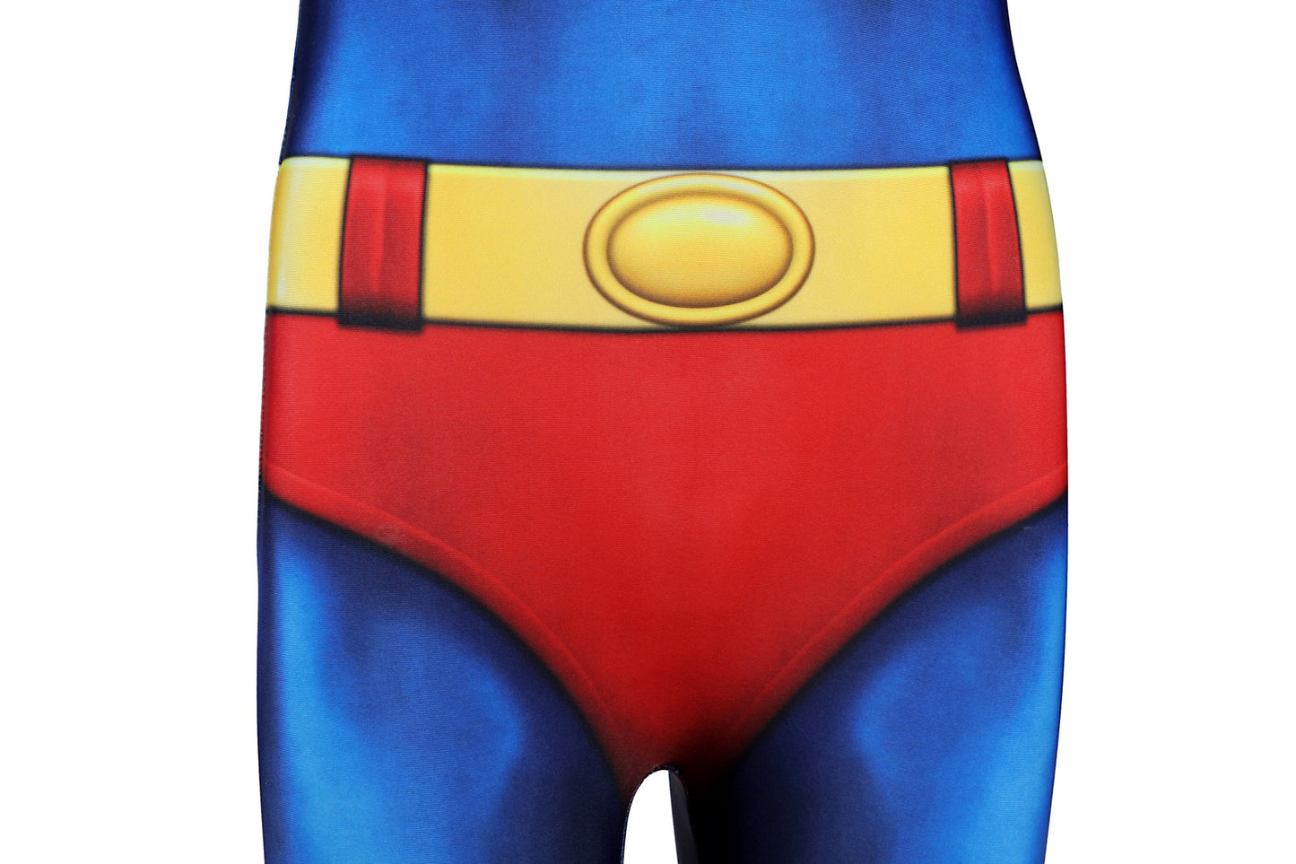 COSKEYFM Kid Superman Costume Classic Blue Red Jumpsuit with Red Cloak Halloween Cosplay Party Outfit 1978 moive Christopher Reeve
