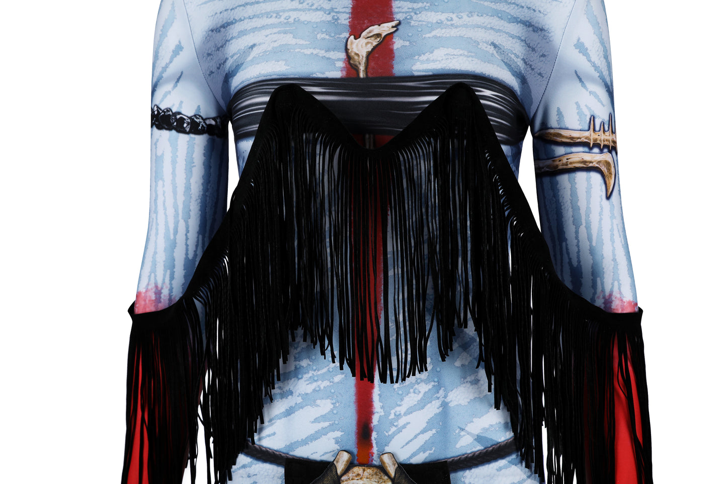 COSKEYFM Womens Varang Costume Outfit with Headwear Halloween Varang Costume Bodysuit