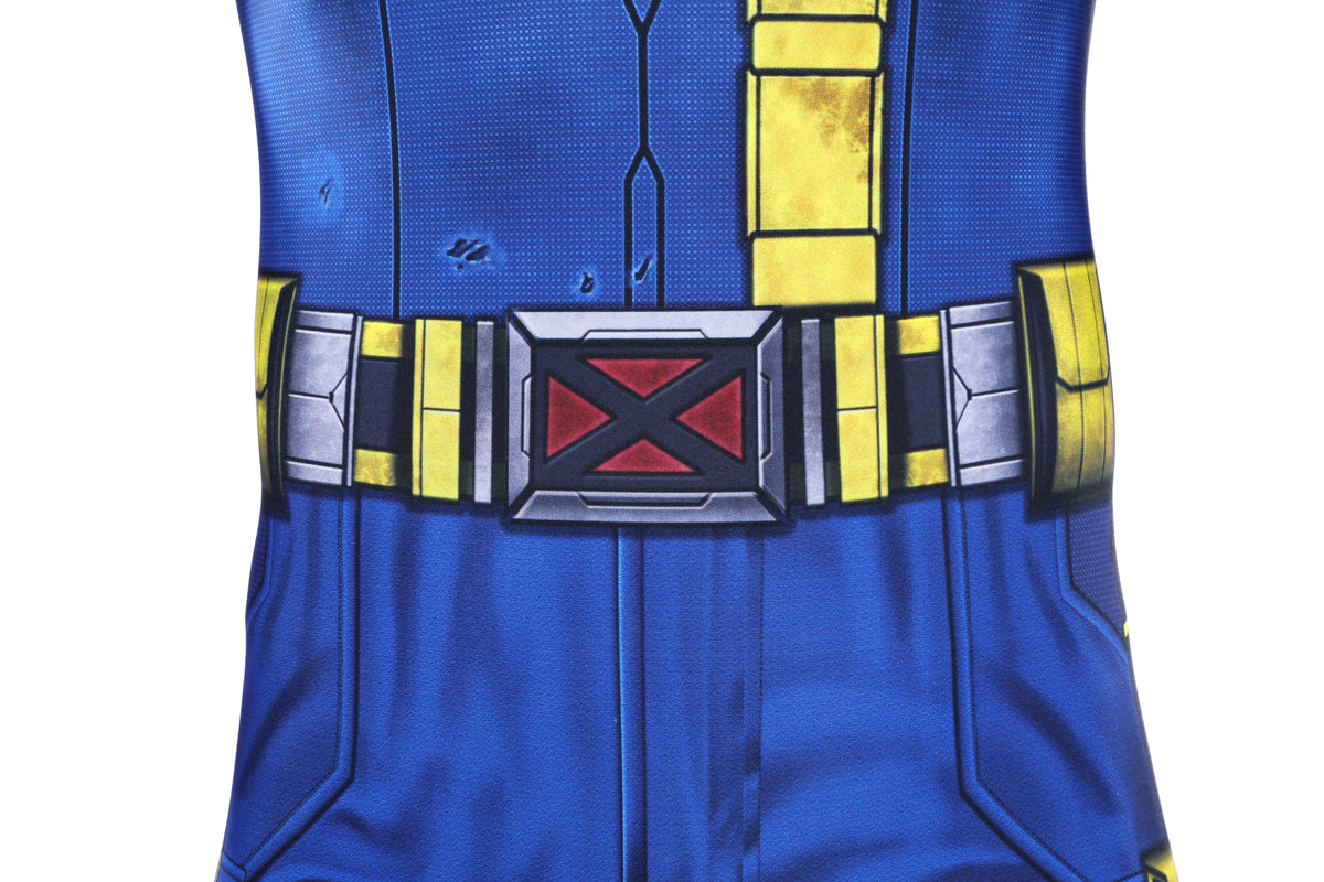 COSKEYFM Cyclops Costume 3D Printed Jumpsuit Halloween Avengers 5 Doomsday Costume