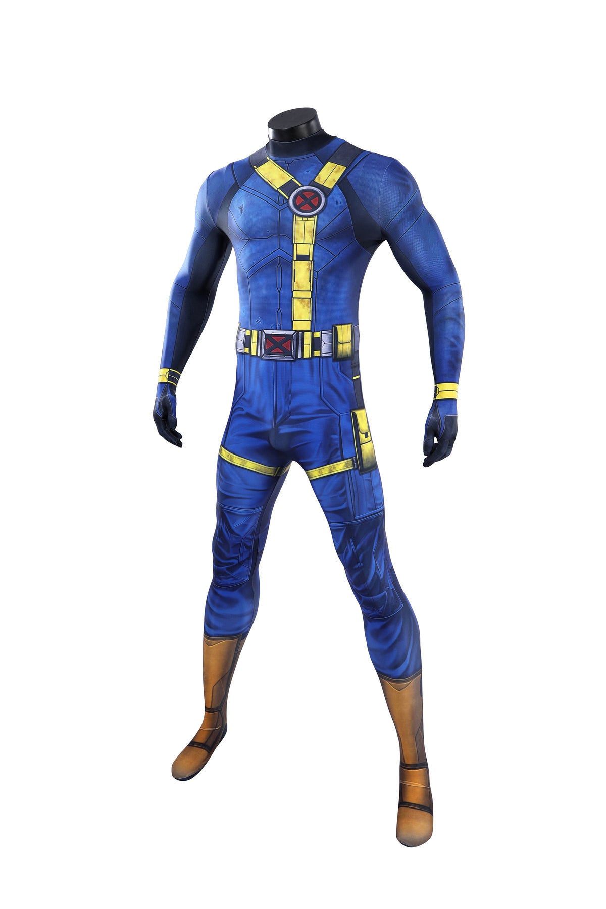 COSKEYFM Cyclops Costume 3D Printed Jumpsuit Halloween Avengers 5 Doomsday Costume