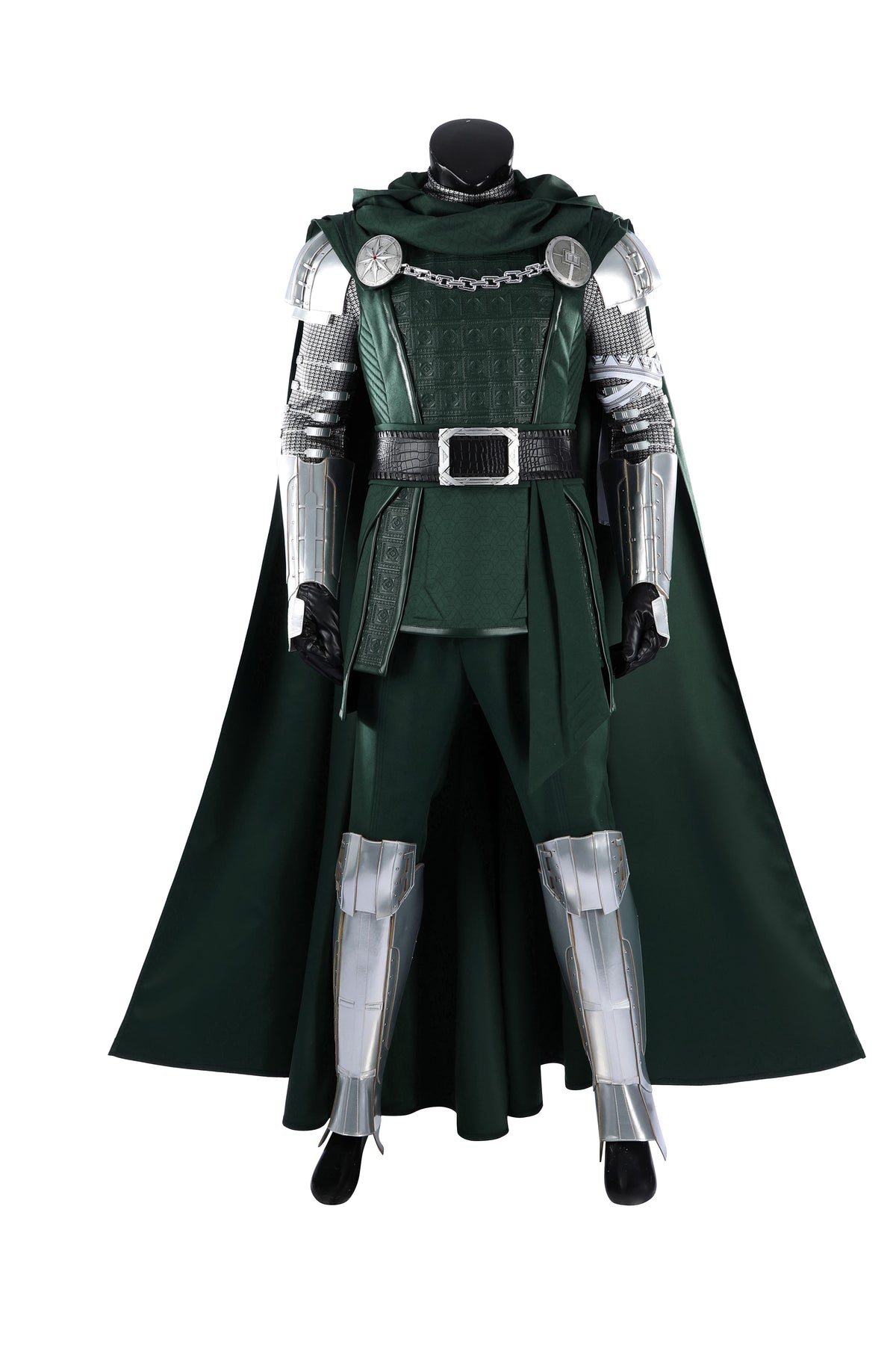 COSKEYFM Doctor Doom Cosplay Costume, Avengers 5 Destroyer Full Set Outfit with Cloak Armor for Men Halloween