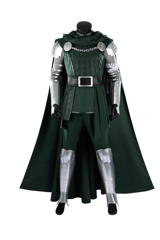 COSKEYFM Doctor Doom Cosplay Costume, Avengers 5 Destroyer Full Set Outfit with Cloak Armor for Men Halloween