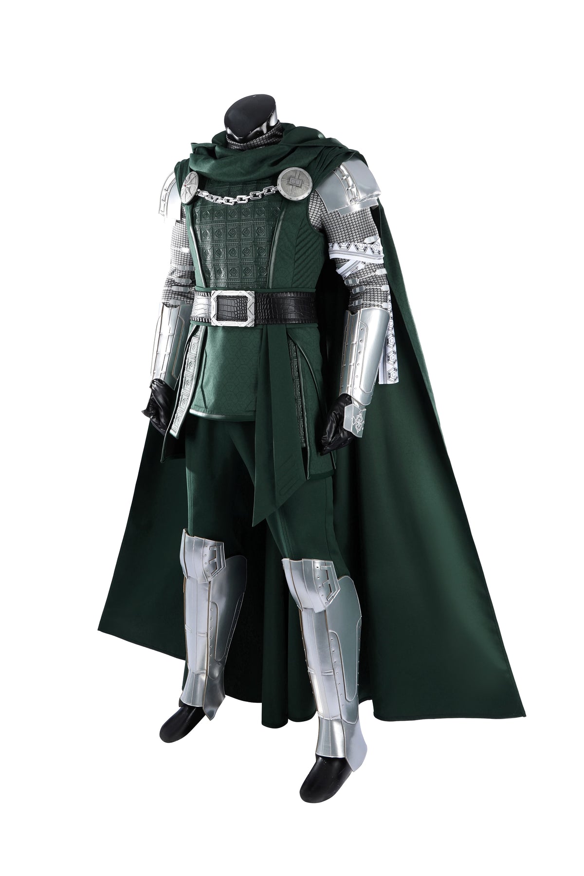 COSKEYFM Doctor Doom Cosplay Costume, Avengers 5 Destroyer Full Set Outfit with Cloak Armor for Men Halloween