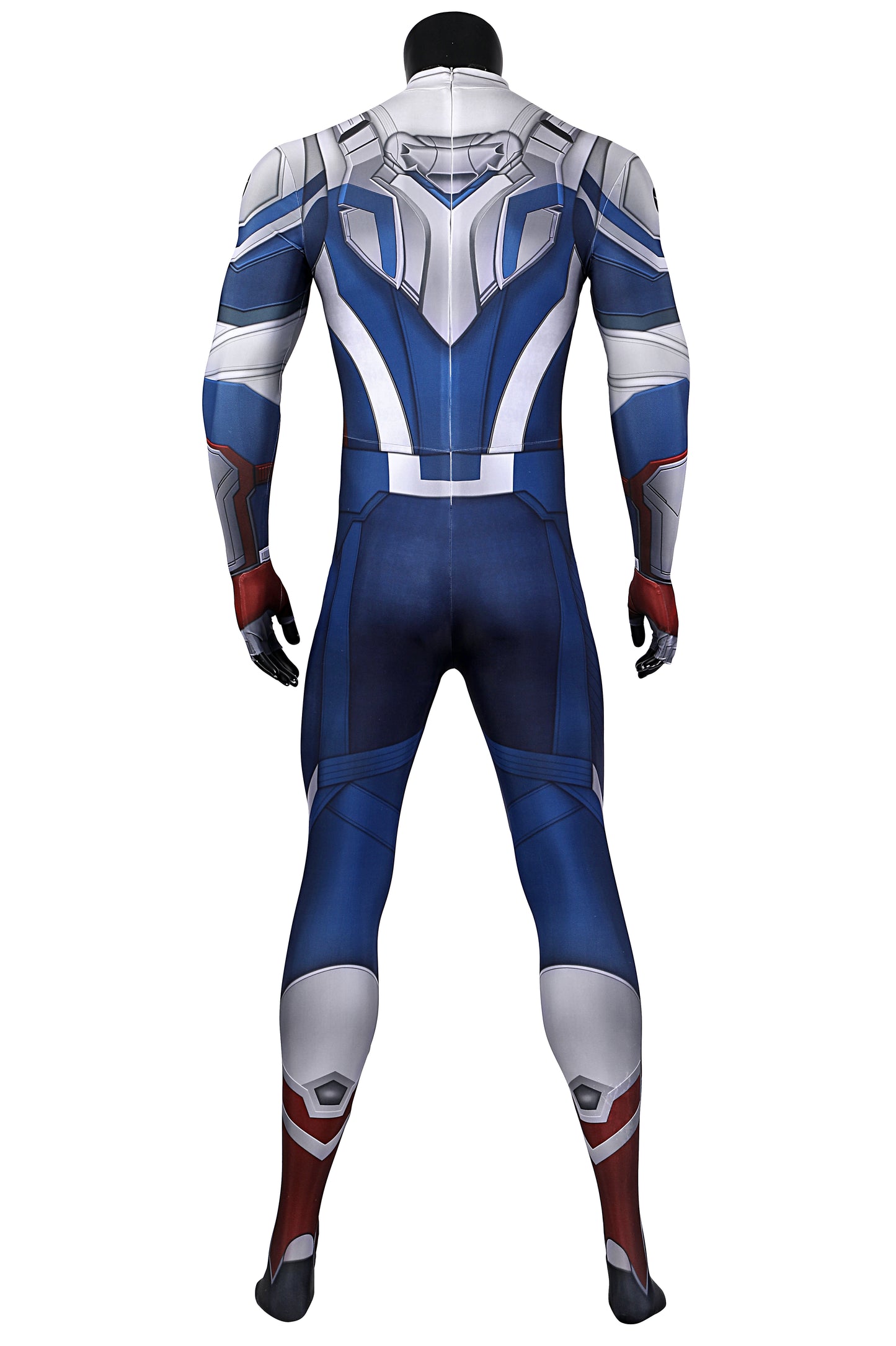 COSKEYFM Captain America Costume bodysuit Halloween Captain America Costume Jumpsuit