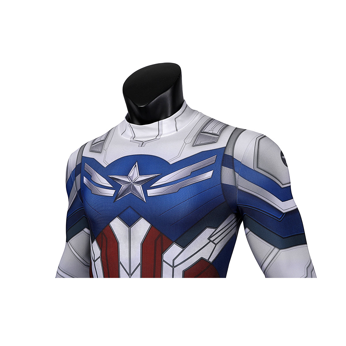 COSKEYFM Captain America Costume bodysuit Halloween Captain America Costume Jumpsuit