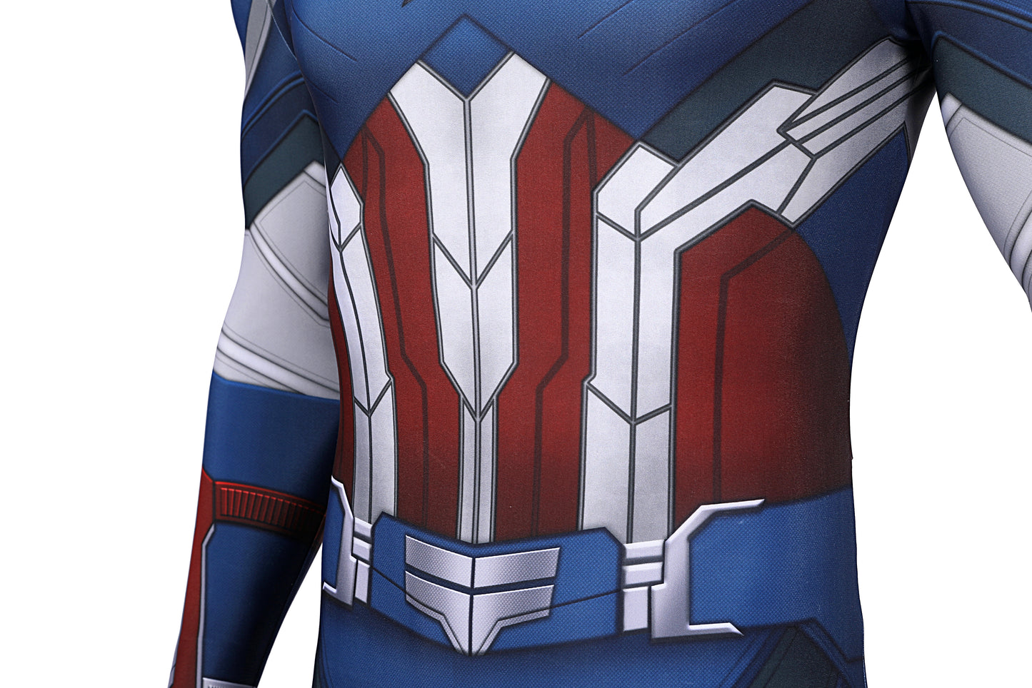 COSKEYFM Captain America Costume bodysuit Halloween Captain America Costume Jumpsuit
