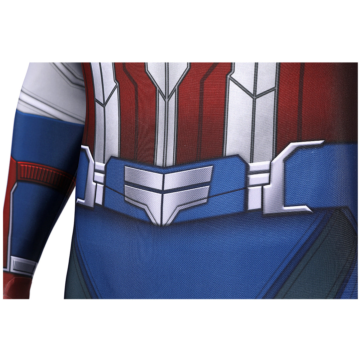 COSKEYFM Captain America Costume bodysuit Halloween Captain America Costume Jumpsuit