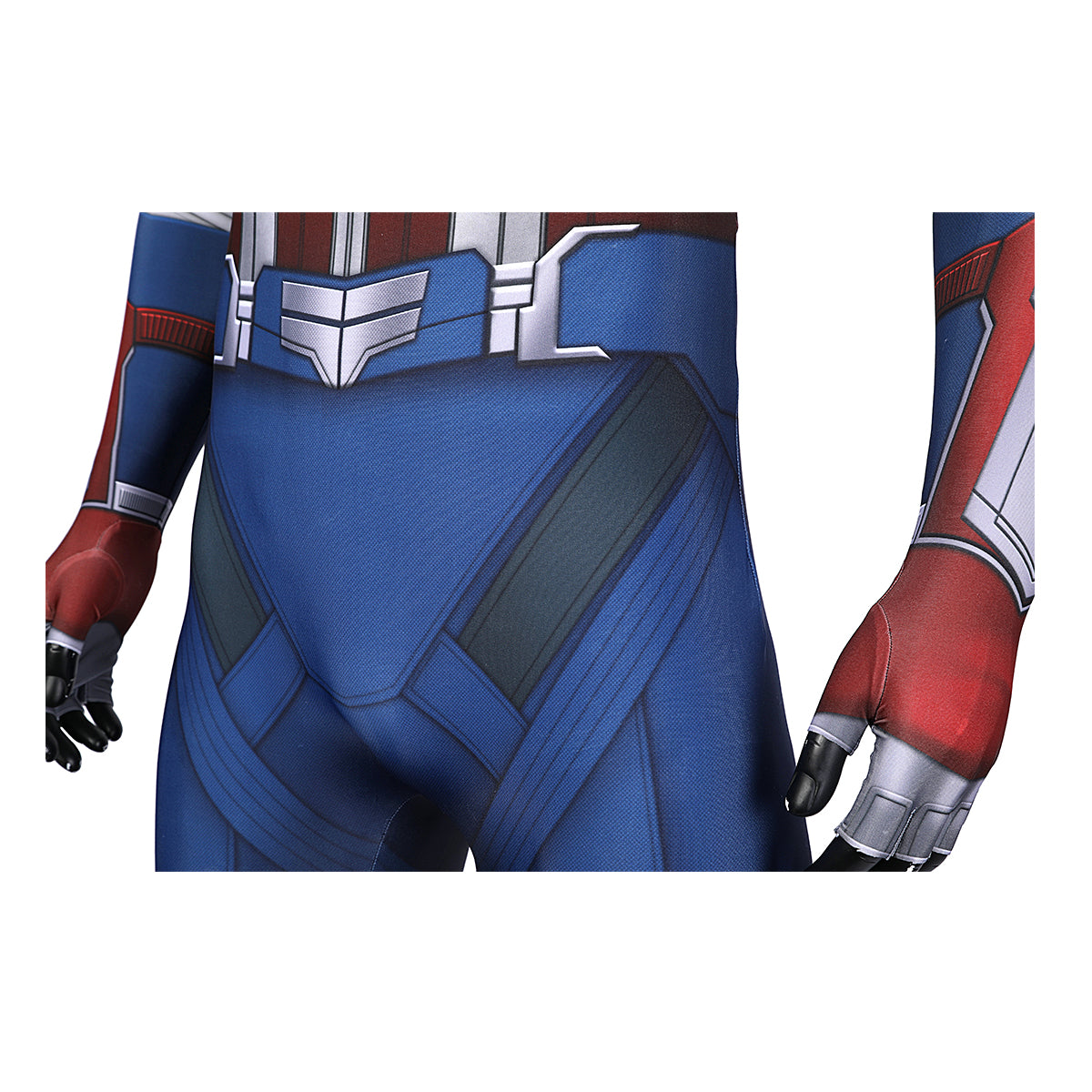 COSKEYFM Captain America Costume bodysuit Halloween Captain America Costume Jumpsuit