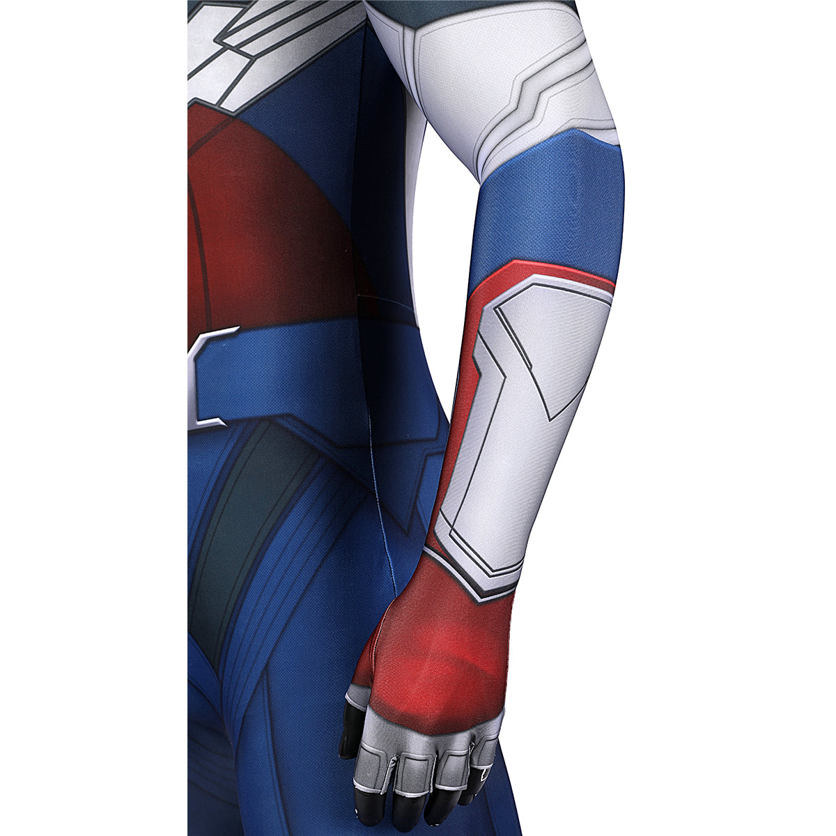 COSKEYFM Captain America Costume bodysuit Halloween Captain America Costume Jumpsuit