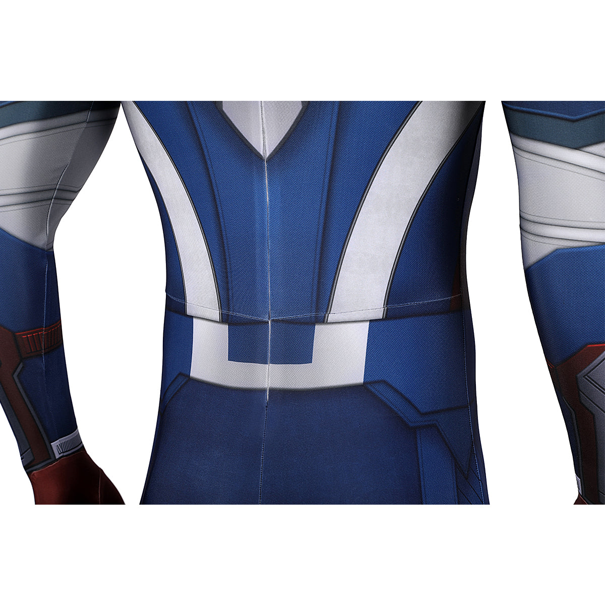 COSKEYFM Captain America Costume bodysuit Halloween Captain America Costume Jumpsuit