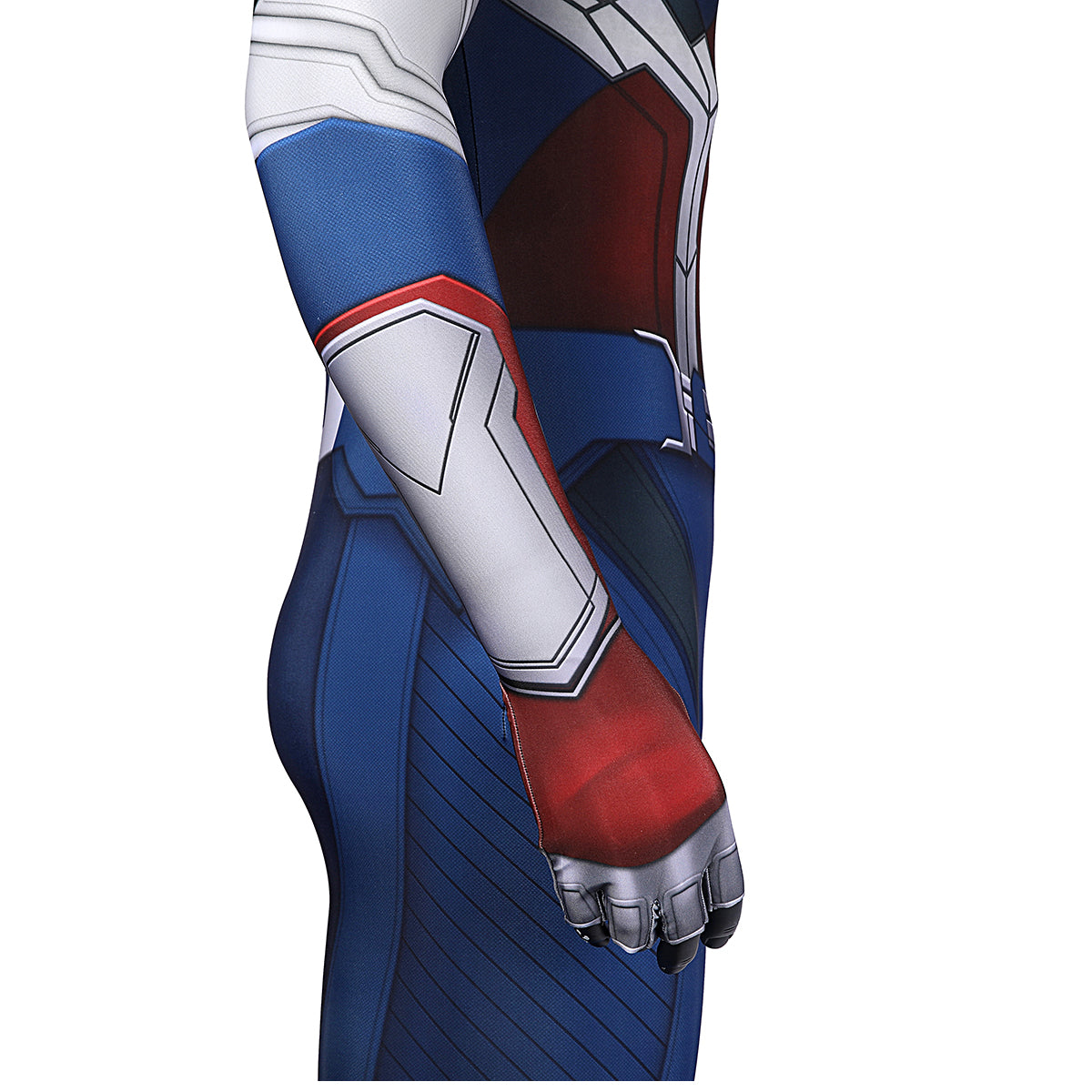 COSKEYFM Captain America Costume bodysuit Halloween Captain America Costume Jumpsuit