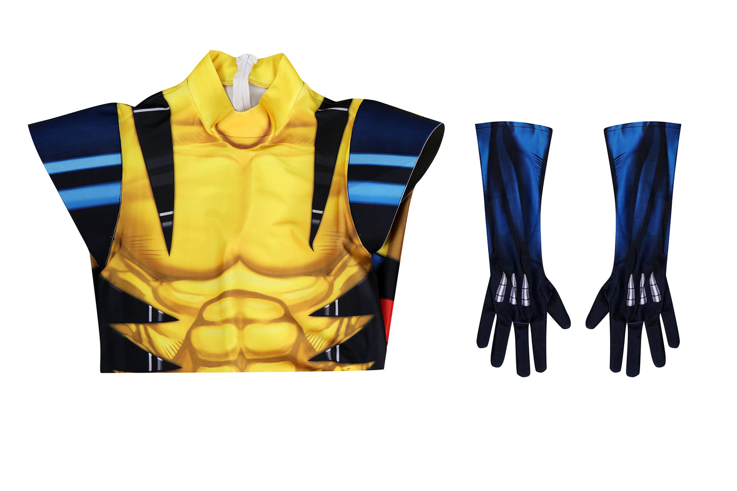 COSKEYFM Mens Wolverine Costume Jumpsuit James Howlett Costume Halloween XMEN97 Costume
