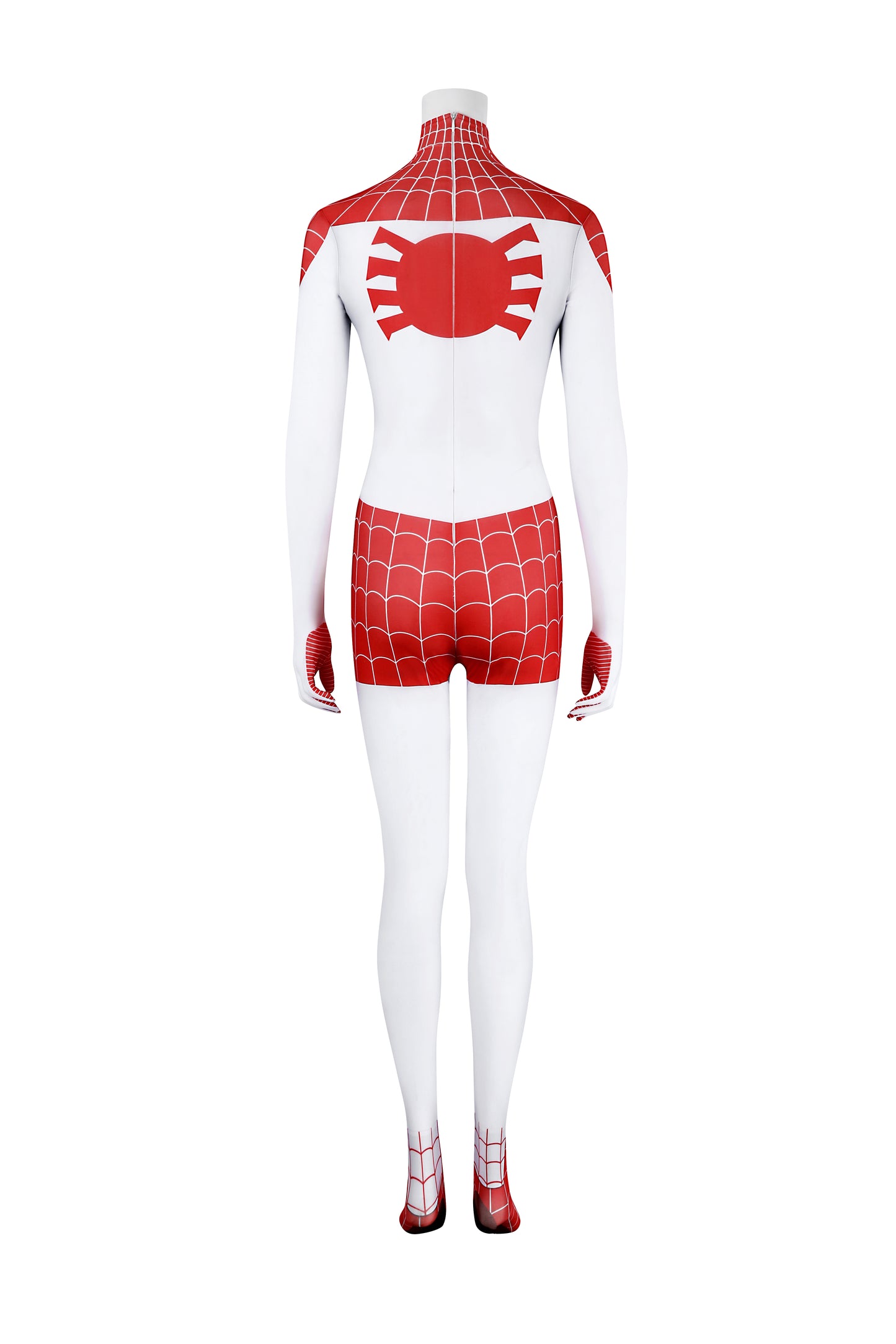 COSKEYFM Spider-Man  Mary Jane Watson Costume Bodysuit Earth-18119 Crimson She-Devil Costume Jumpsuit