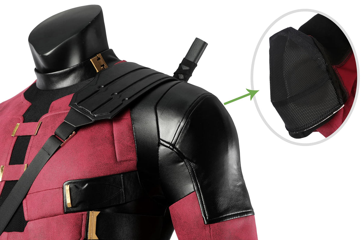 COSKEYFM Deadpool Costume Outfit with Mask Deadpool 3 Wade Wilson Costume