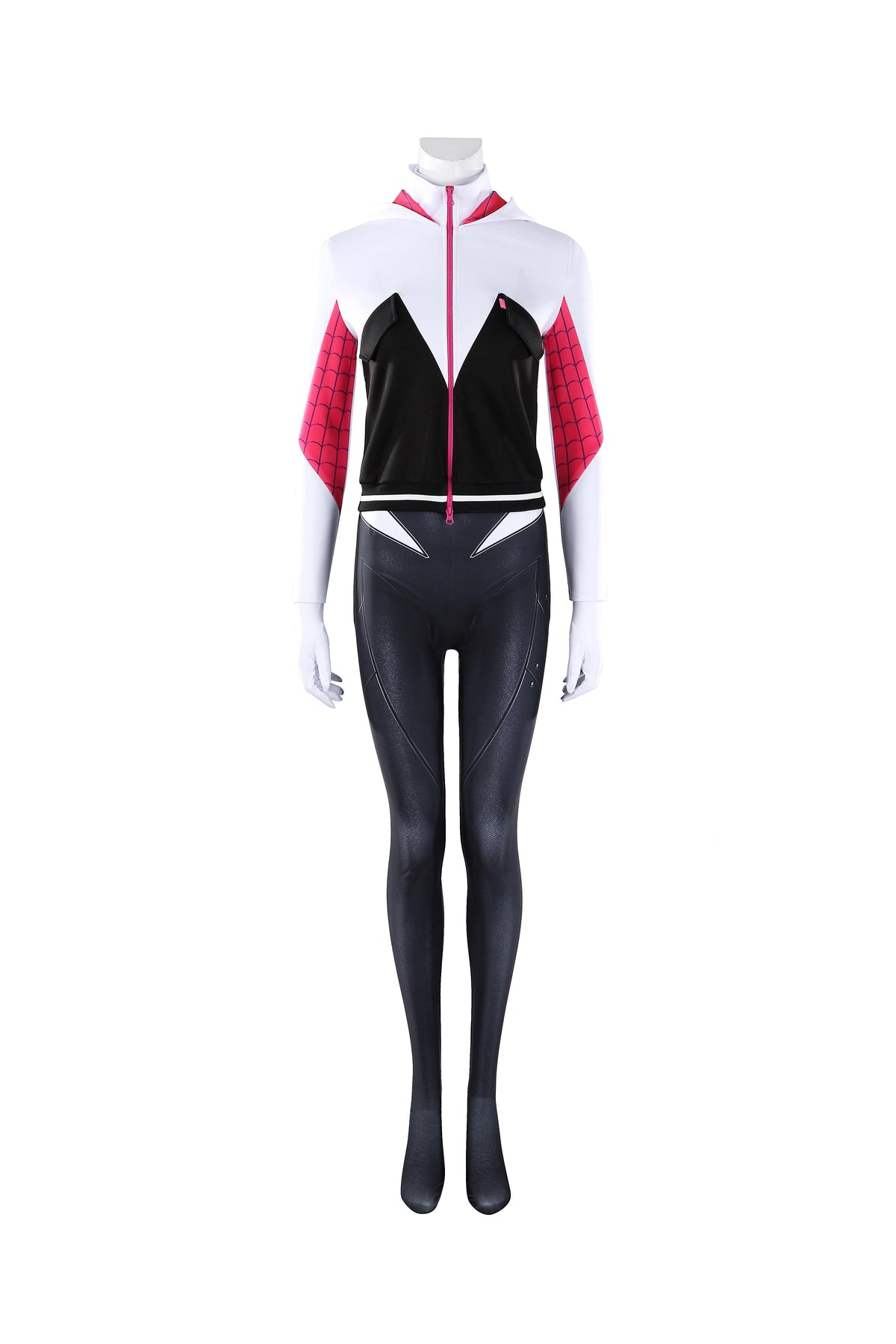 COSKEYFM Ghost‑Spider Gwen Stacy Costume Spider‑Gwen Costume Outfit