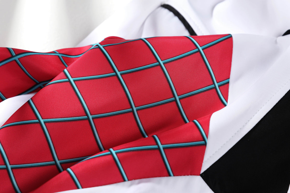 COSKEYFM Ghost‑Spider Gwen Stacy Costume Spider‑Gwen Costume Outfit