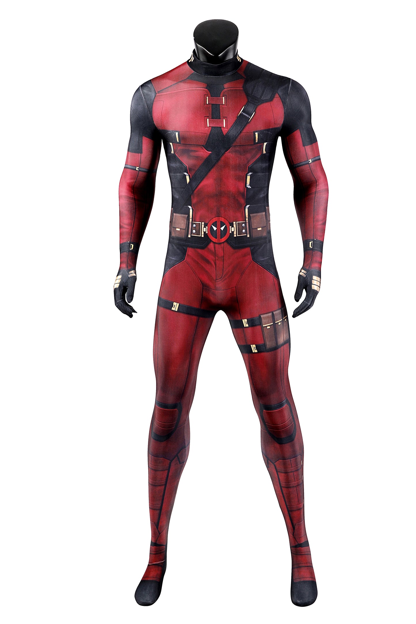 COSKEYFM Deadpool 3 Wade Wilson Cosplay Costume Full Jumpsuit Set