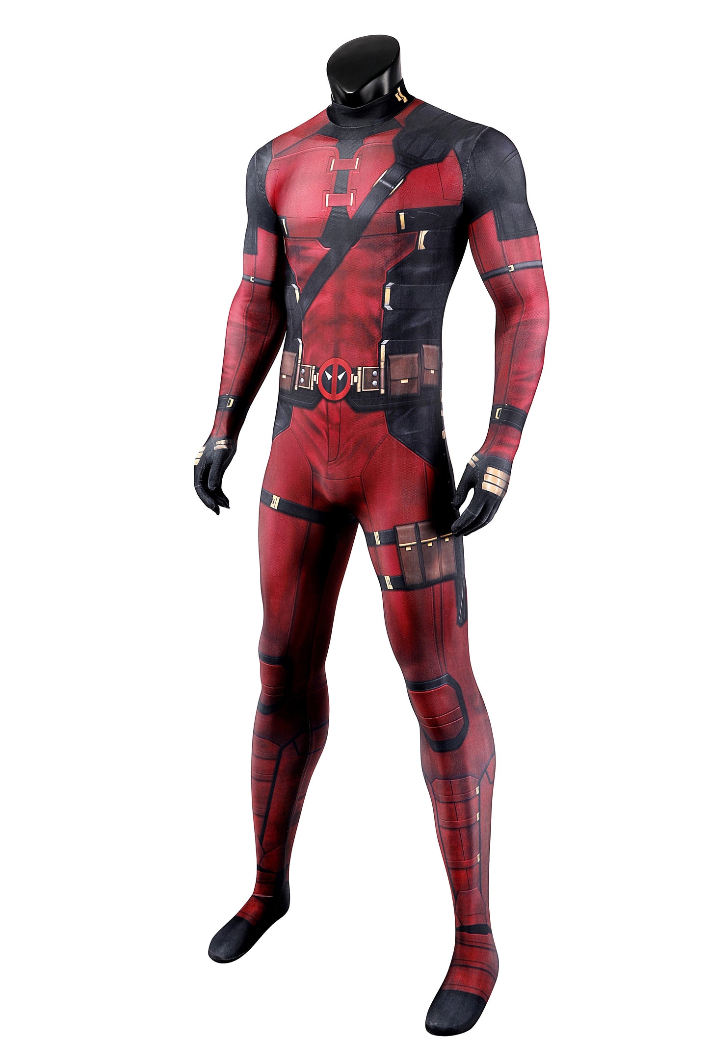 COSKEYFM Deadpool 3 Wade Wilson Cosplay Costume Full Jumpsuit Set