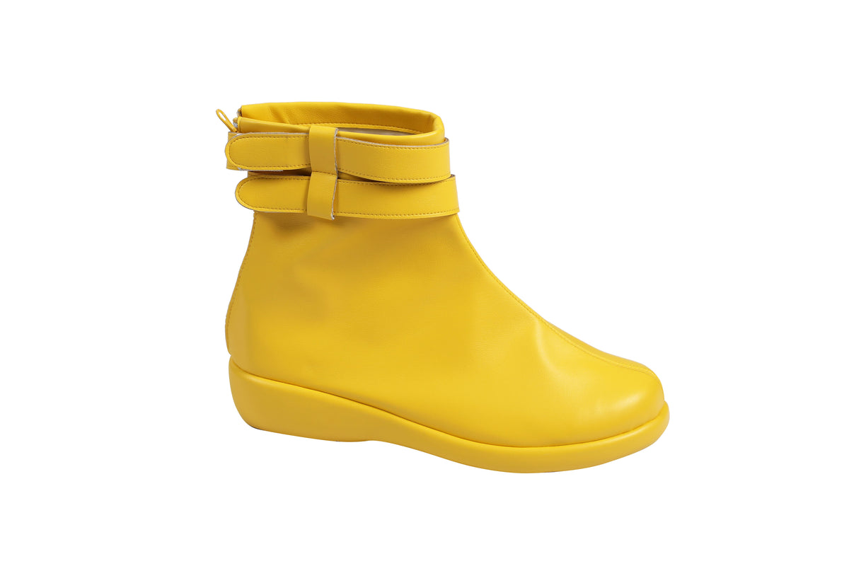 COSKEYFM Polaris Cosplay Boots  X-Men '97 S2 Yellow Lorna Dane Cosplay Shoes for Halloween Costume
