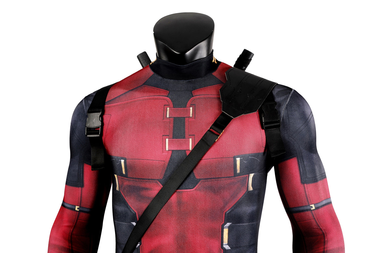 COSKEYFM Deadpool Costume Outfit with Accessories Wade Wilson Cosplay Costume Full Jumpsuit Set
