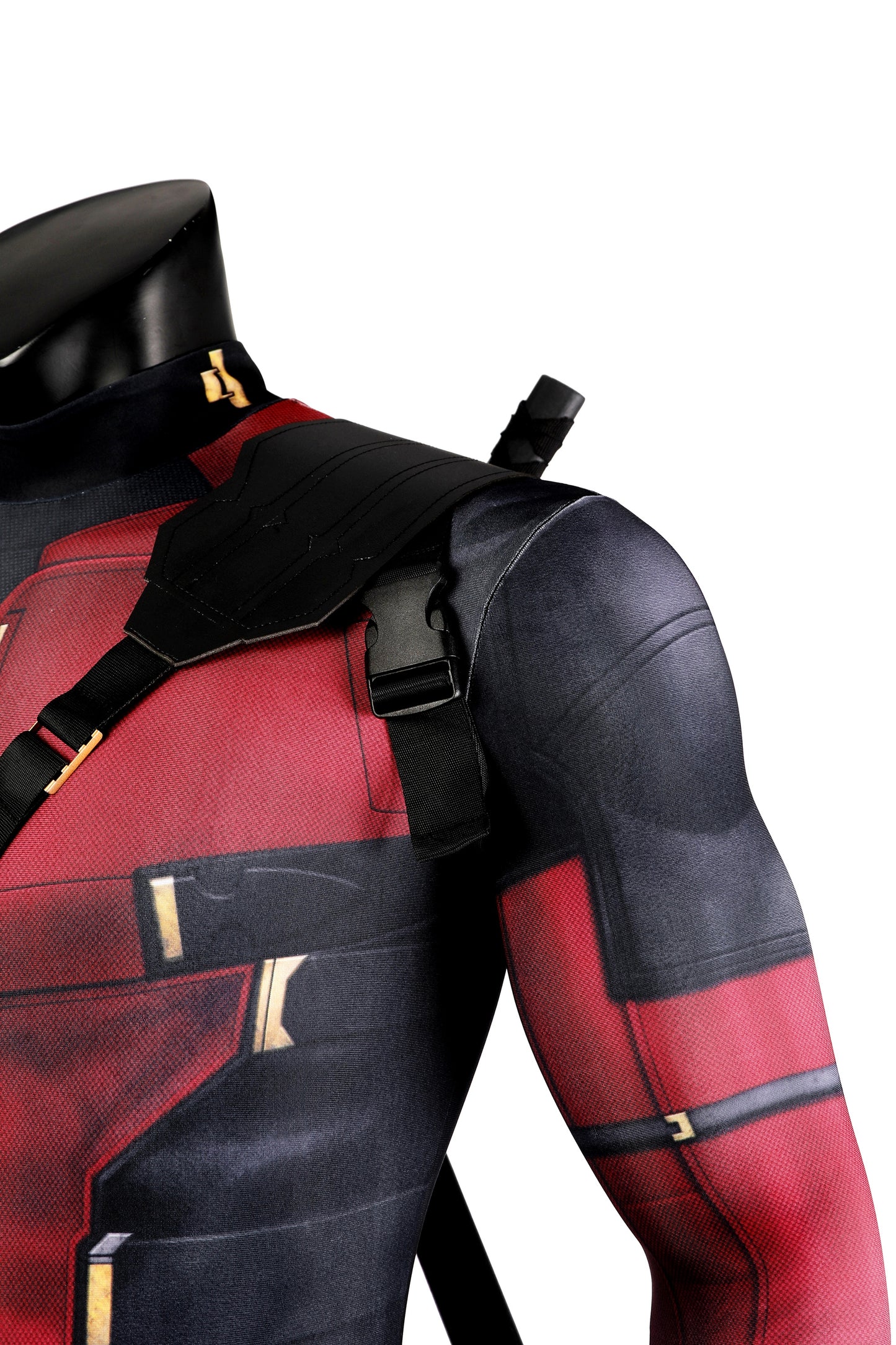 COSKEYFM Deadpool Costume Outfit with Accessories Wade Wilson Cosplay Costume Full Jumpsuit Set