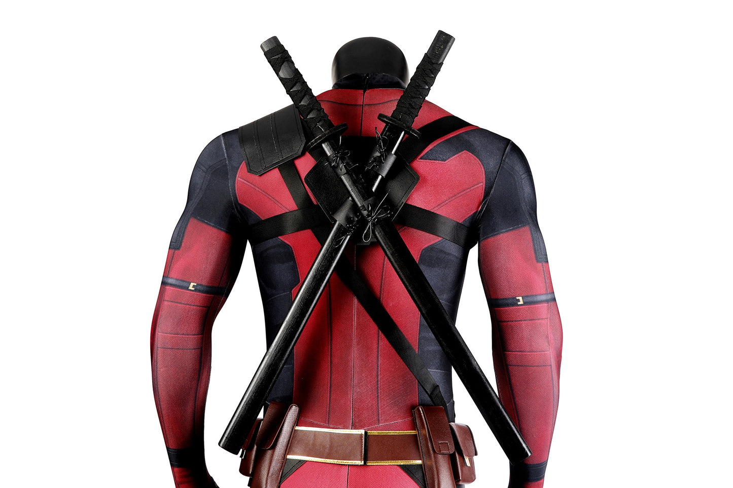COSKEYFM Deadpool Costume Outfit with Accessories Wade Wilson Cosplay Costume Full Jumpsuit Set