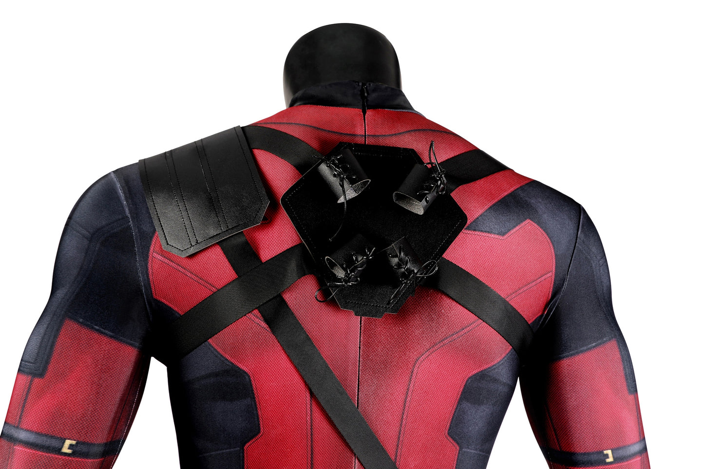 COSKEYFM Deadpool Costume Outfit with Accessories Wade Wilson Cosplay Costume Full Jumpsuit Set