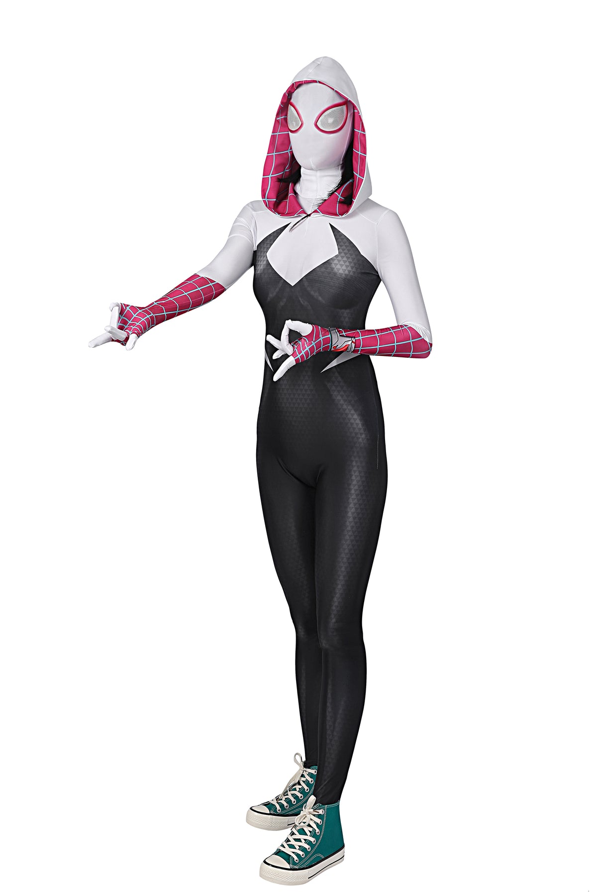 COSKEYFM Gwen Stacy Cosume Bodysuit  Across The Spider-Verse Gwen Costume