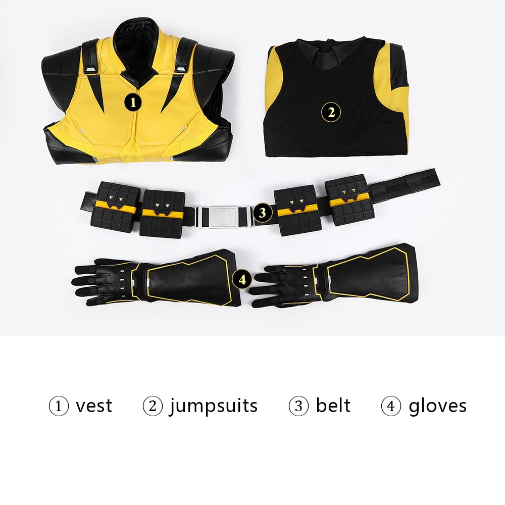 COSKEYFM Wolverine Costume Outfit Halloween Wolverine Costume Full Set