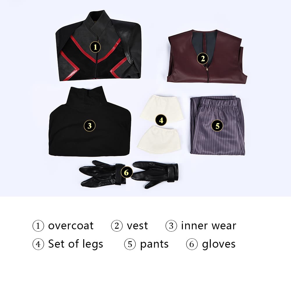 COSKEYFM Nightcrawler Costume Outfit Avengers 5 Doomsday Nightcrawler Costume Full Set