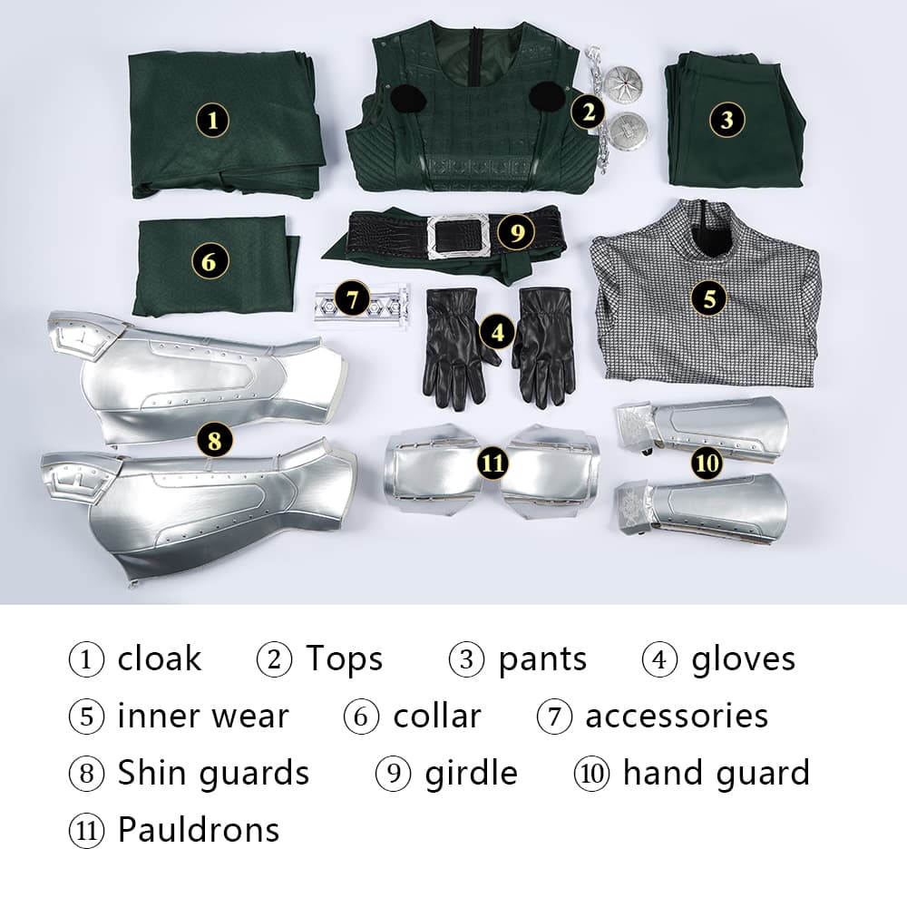 COSKEYFM Doctor Doom Cosplay Costume, Avengers 5 Destroyer Full Set Outfit with Cloak Armor for Men Halloween