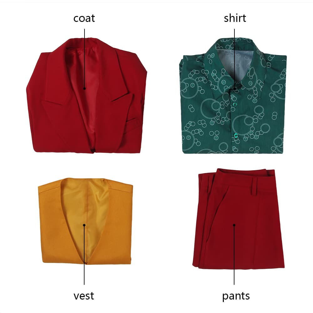 COSKEYFM Arthur Fleck Cosplay Costume Full Set Joker: Folie à Deux Costume Outfit