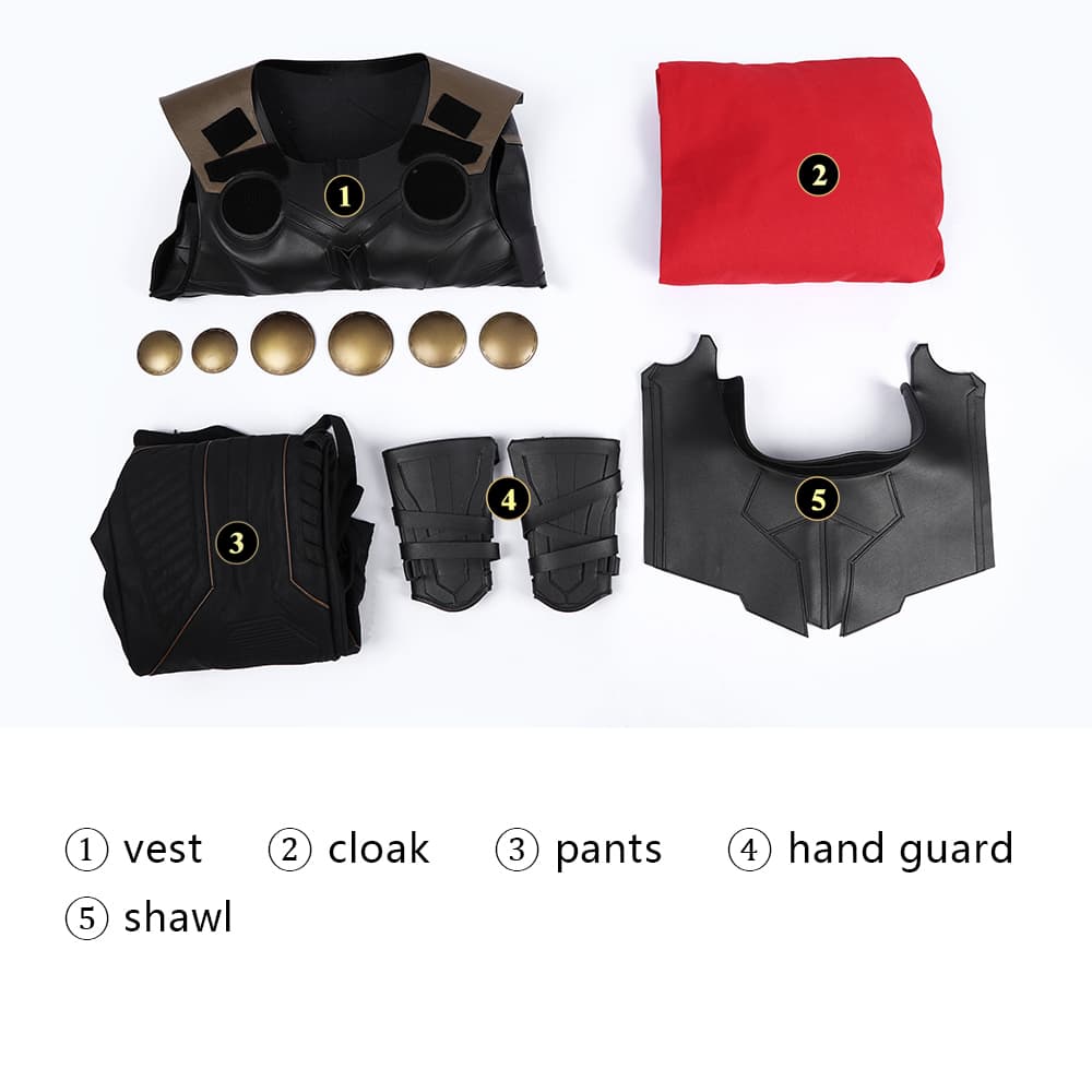 COSKEYFM Thor Costume Outfit Avengers 5 Doomsday Thor Full Set