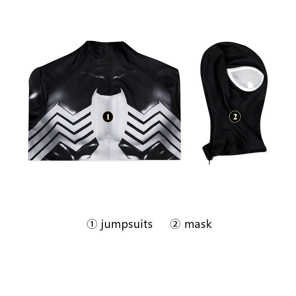 COSKEYFM Marvel's Spider-Man 2 Classic Black Suit Peter Parker Costume
