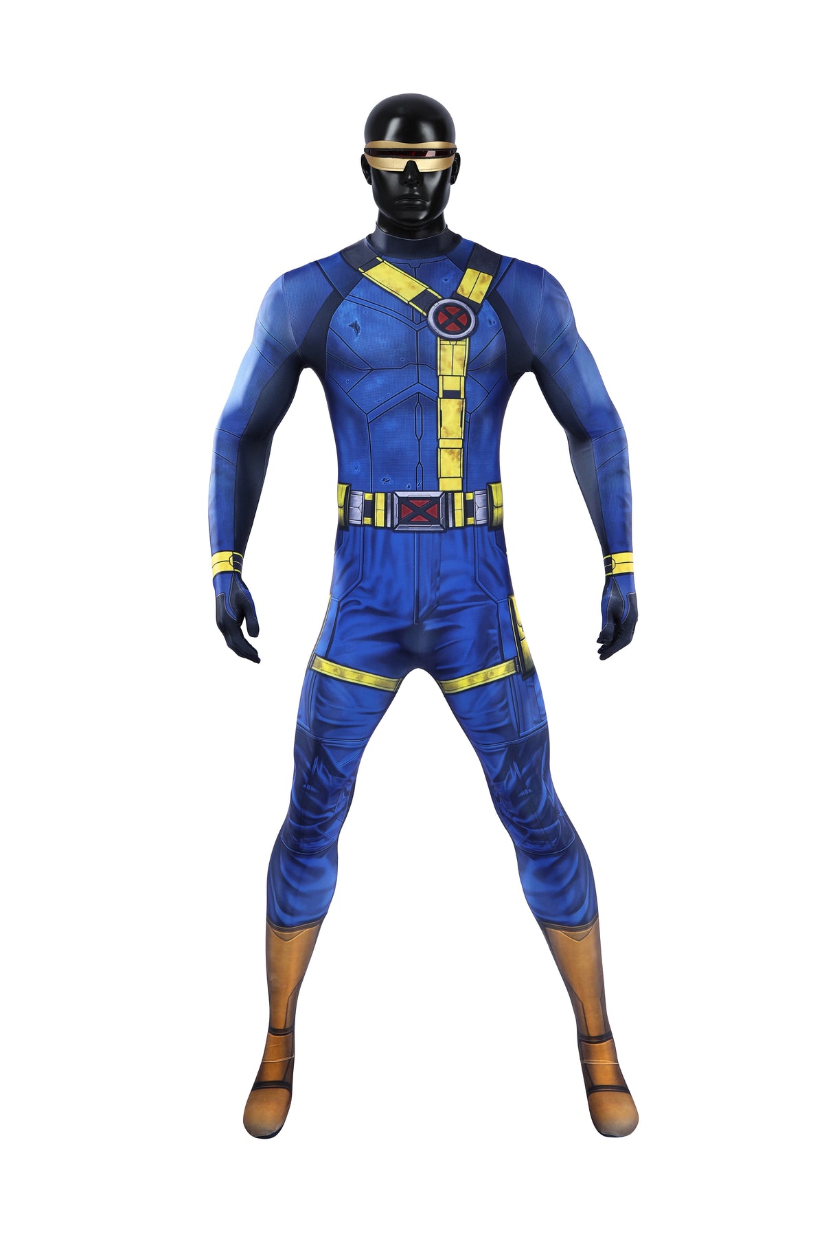 COSKEYFM Cyclops Costume 3D Printed Jumpsuit Halloween Avengers 5 Doomsday Costume