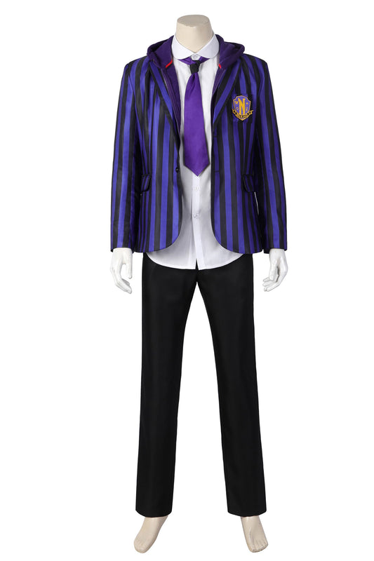COSKEYFM  Mens Xavier Thorpe Ajax Petropolus Costume Uniform Wednesday2 The Addams Family  Nevermore Academy uniform