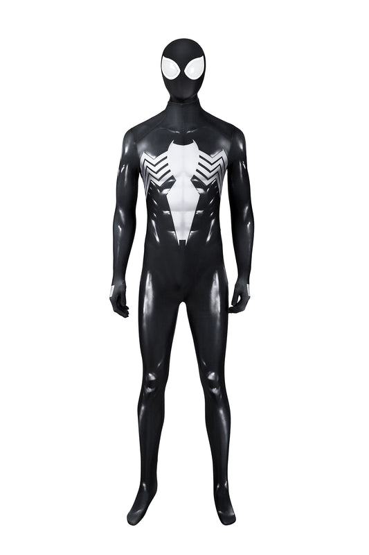 COSKEYFM Marvel's Spider-Man 2 Classic Black Suit Peter Parker Costume