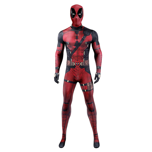 COSKEYFM Deadpool Costume Bodysuit 3D Print Deadpool 3 Wade Wilson Jumpsuit