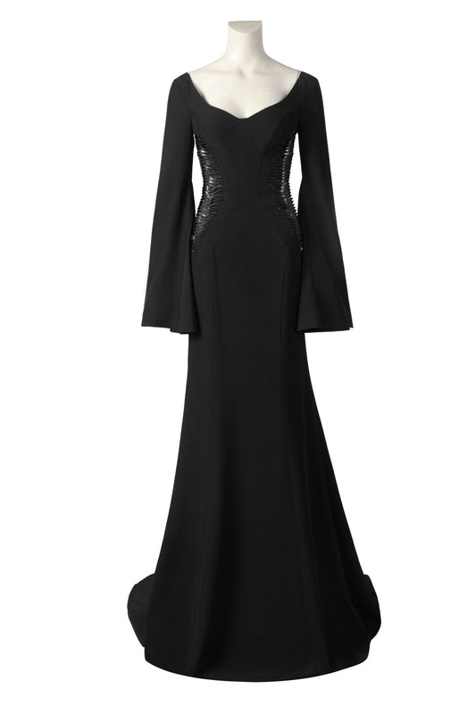 COSKEYFM Morticia Addams Costume Dress Wednesday2 The Addams Family